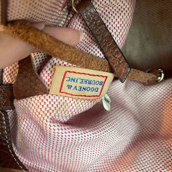 DOONEY & BOURKE Tan Signature Monogram Tote Shoulder Bag - Picture 11 of 12
